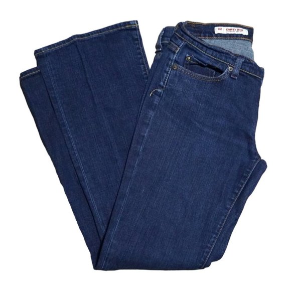 X2 Jeans Curvy Boot Cut Womens Waist 31 Dark Wash Denim - Picture 5 of 13